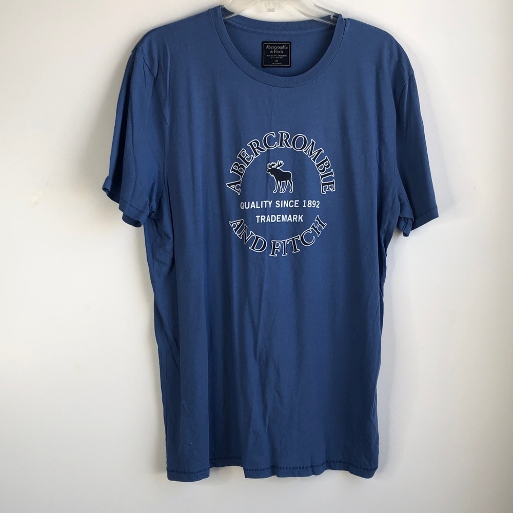 Abercrombie & Fitch Blue Logo Graphic Tee